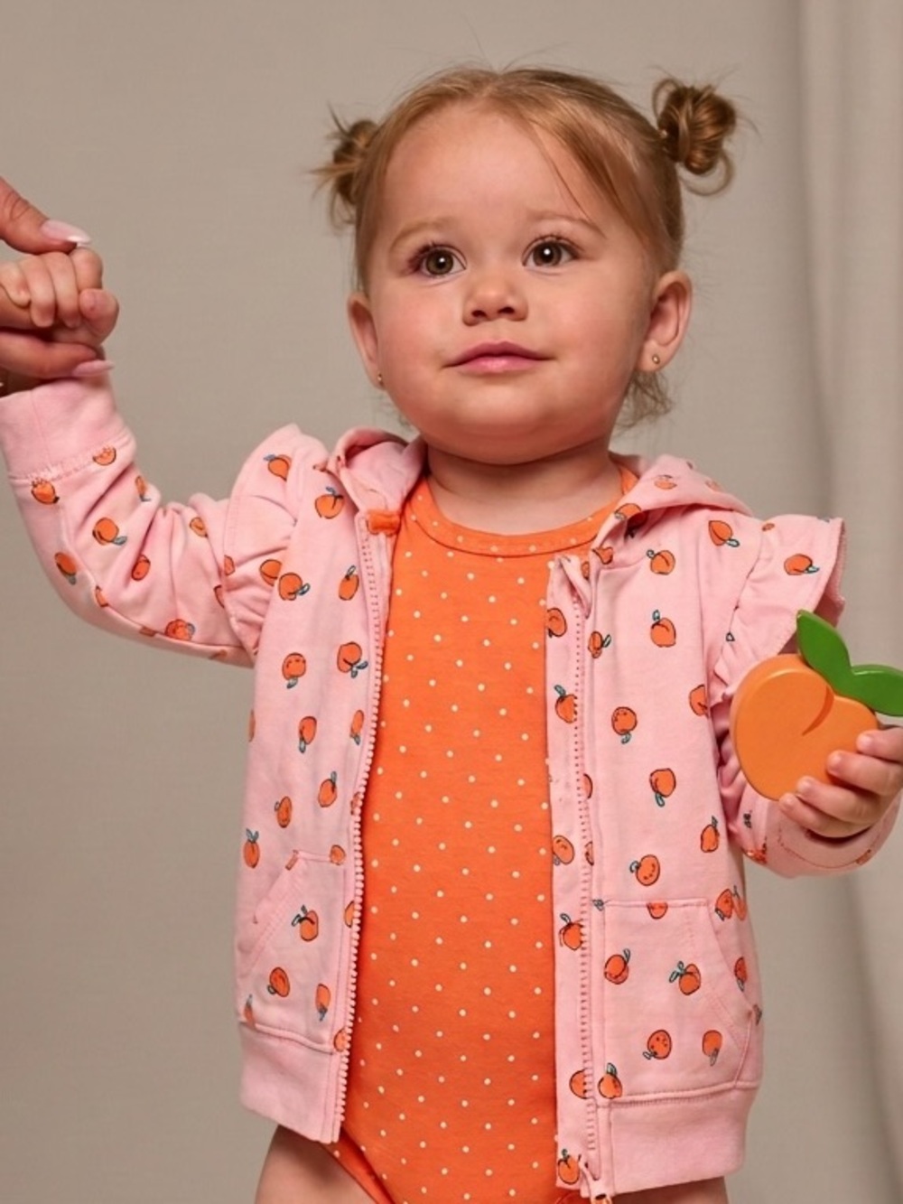 🍑 Carter’s Two-Piece Jacket & Onesie Set ~ Just Peachy